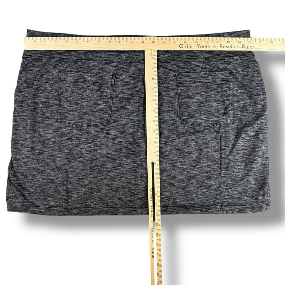 Athleta Skort Women's 1x Heather Gray Performance Stretch Plus Pockets‎ Golf GUC - Picture 8 of 8